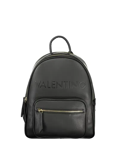 Valentino By Mario Valentino Logo-debossed Pebbled Backpack In Red