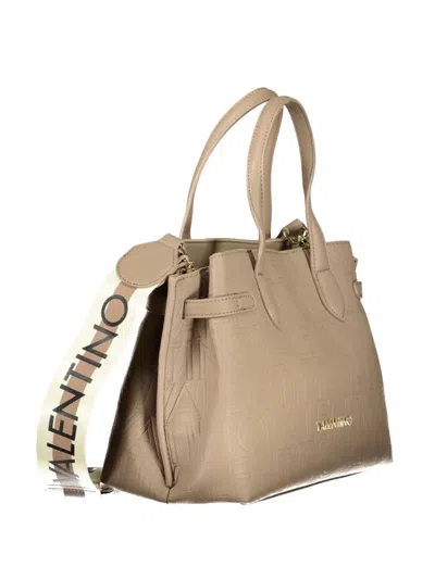 Valentino By Mario Valentino Logo-debossed Tote Bag In Brown