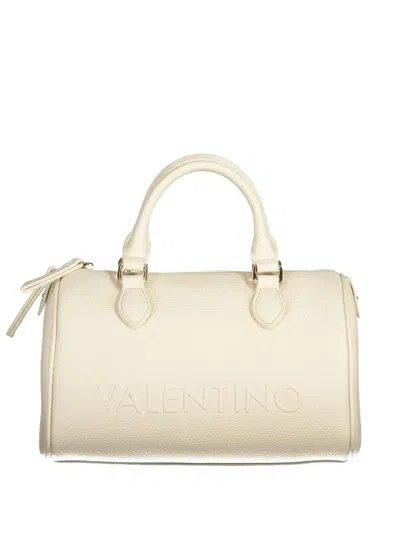 Valentino By Mario Valentino Logo-embossed Pebbled Tote Bag In Neutral