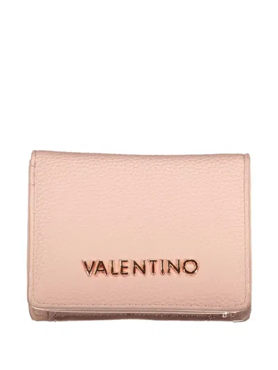 Valentino By Mario Valentino Logo-lettering Pebbled Wallet In Purple