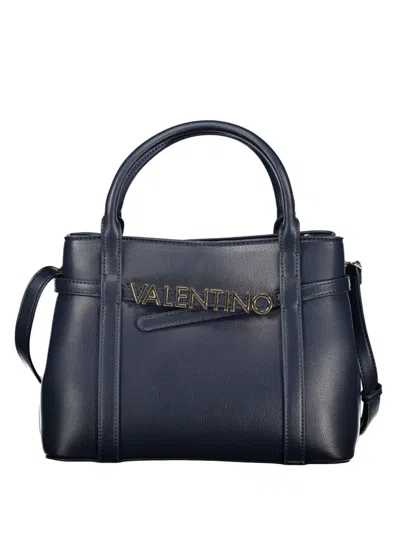 Valentino By Mario Valentino Logo-lettering Tote Bag In Blue