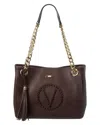 Valentino By Mario Valentino Luisa Rock Leather Shoulder Bag, Os, Brown In Brown