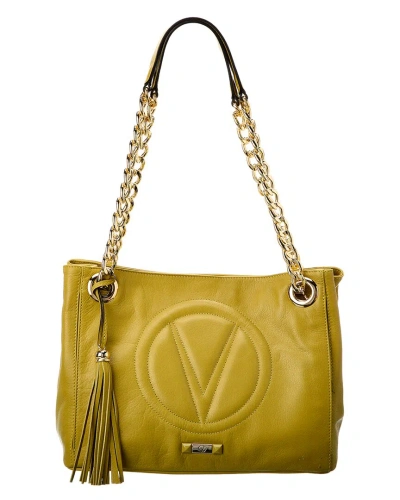 Valentino By Mario Valentino Verra Signature Leather Shoulder Bag In Green