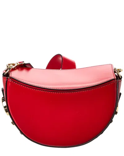 Valentino By Mario Valentino Lunaire Valent Leather Shoulder Bag In Red