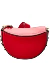 Valentino By Mario Valentino Lunaire Valent Leather Shoulder Bag In Red