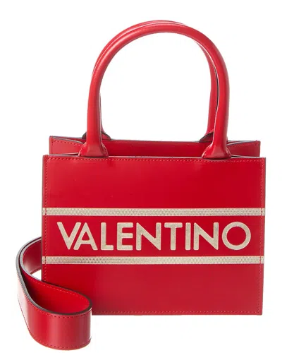 Valentino By Mario Valentino Marie Lavoro Leather Tote In Red