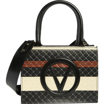 Valentino By Mario Valentino Marie Tresse Top Handle Bag In Black