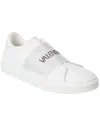 Valentino By Mario Valentino Maya Leather Sneaker In White