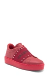 Valentino By Mario Valentino Maya Stud Sneaker In Red