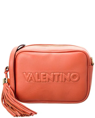 Valentino By Mario Valentino Mia Embossed Leather Crossbody In Umber