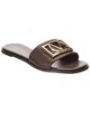Valentino By Mario Valentino Mia Leather Sandal In Brown