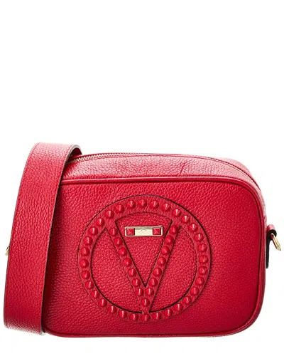 Valentino By Mario Valentino Mia Rock Leather Crossbody In Red