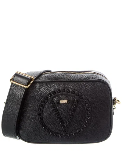 Valentino By Mario Valentino Mia Rock Leather Satchel In Black
