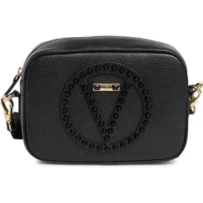 Valentino By Mario Valentino Mia Rockstud Leather Camera Bag In Black