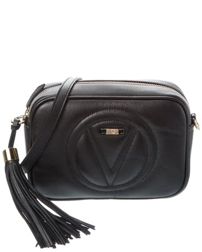 Valentino By Mario Valentino Mia Signature Leather Crossbody In Black