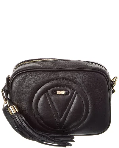 Valentino By Mario Valentino Mia Signature Leather Crossbody In Black