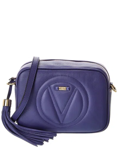 Valentino By Mario Valentino Mia Signature Leather Crossbody In Blue