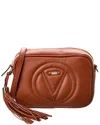 Valentino By Mario Valentino Mia Signature Leather Crossbody In Brown