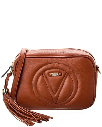 Valentino By Mario Valentino Mia Signature Leather Crossbody In Brown