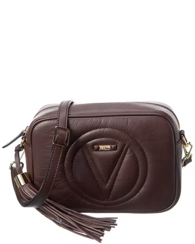 Valentino By Mario Valentino Mia Signature Leather Crossbody In Brown