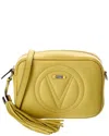 Valentino By Mario Valentino Mia Signature Leather Crossbody In Yellow