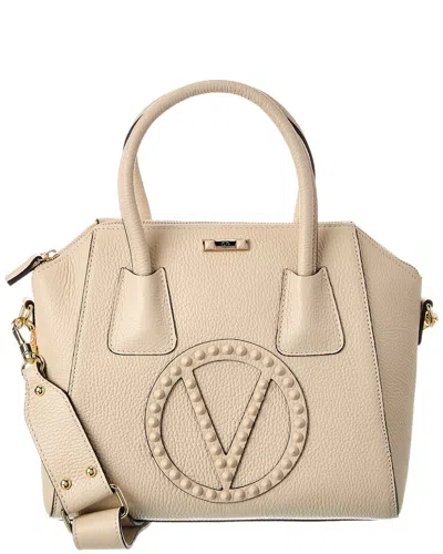 Valentino By Mario Valentino Minimi Rock Leather Satchel In White
