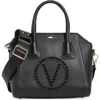 Valentino By Mario Valentino Minimi Vlogo Leather Shoulder Bag In Black