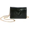 Valentino By Mario Valentino Moe Leather Shoulder Bag In Black