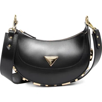Valentino By Mario Valentino Mond Valent Chianti Leather Crossbody Bag In Black