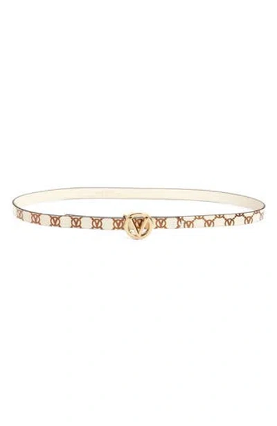 Valentino By Mario Valentino Monogram Baby Buckle Belt