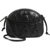 Valentino By Mario Valentino Moony Diamond Leather Crossbody Bag In Black