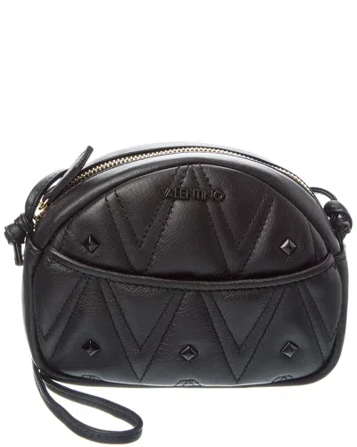 Valentino By Mario Valentino Moony Diamond Leather Crossbody In Black