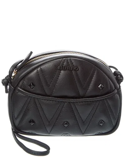 Valentino By Mario Valentino Moony Diamond Leather Crossbody In Black