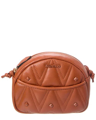 Valentino By Mario Valentino Moony Diamond Leather Crossbody In Brown