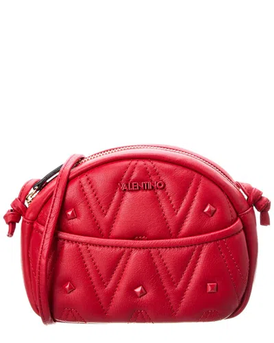 Valentino By Mario Valentino Moony Diamond Leather Crossbody In Red