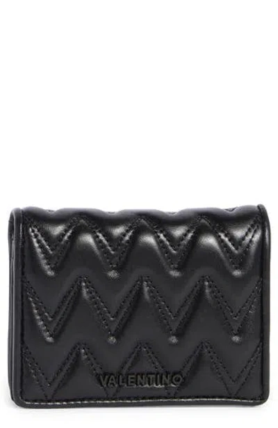 Valentino By Mario Valentino Nero Sauvage Quilted Leather Wallet