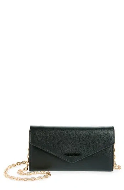 Valentino By Mario Valentino Nicola Leather Shoulder Bag In Black