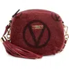 Valentino By Mario Valentino Nina Genuine Shearling Crossbody Bag In Brown