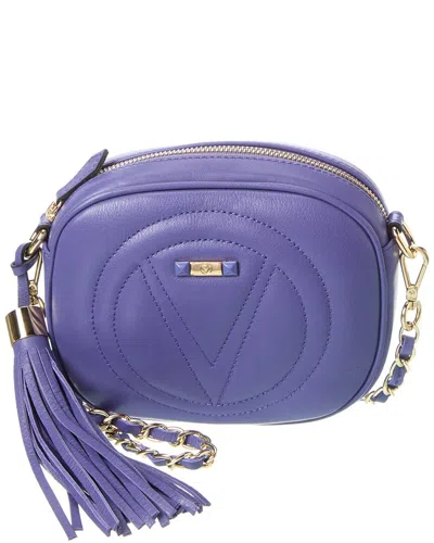 Valentino By Mario Valentino Nina Signature Leather Crossbody In Blue