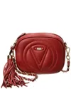 Valentino By Mario Valentino Nina Signature Leather Crossbody In Red