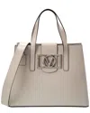 Valentino By Mario Valentino Noelle Super V Leather Tote In Grey