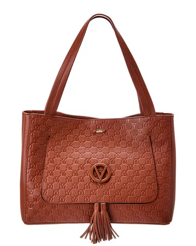 Valentino By Mario Valentino Ollie Dollaro Monogram Leather Tote