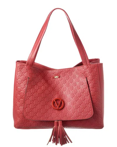 VALENTINO BY MARIO VALENTINO VALENTINO BY MARIO VALENTINO OLLIE DOLLARO MONOGRAM LEATHER TOTE