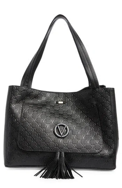 Valentino By Mario Valentino Ollie Dollaro Monogram Tote Bag In Black