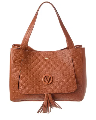 Valentino By Mario Valentino Ollie Leather Tote In Brown