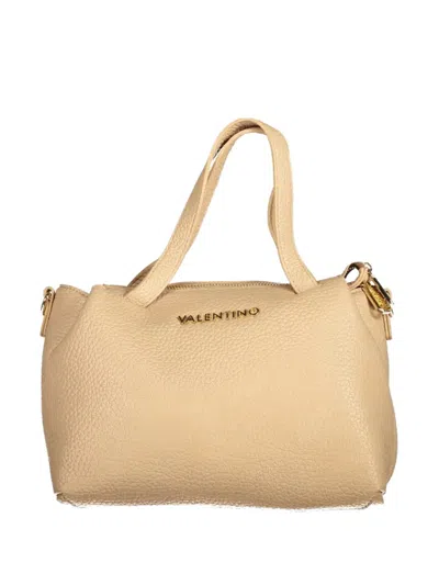 Valentino By Mario Valentino Pebbled-effect Logo-lettering Tote Bag In Neutral