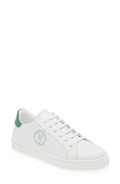 Valentino By Mario Valentino Petra Sneaker In White Green ModeSens