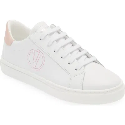 Valentino By Mario Valentino Petra Sneaker In White/pink