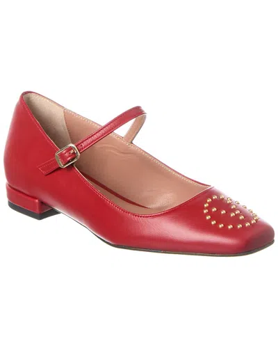 Valentino By Mario Valentino Pica Leather Pump In Red