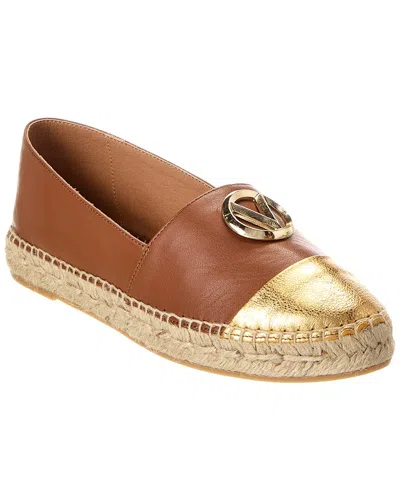 Valentino By Mario Valentino Pineta Leather Espadrille In Brown